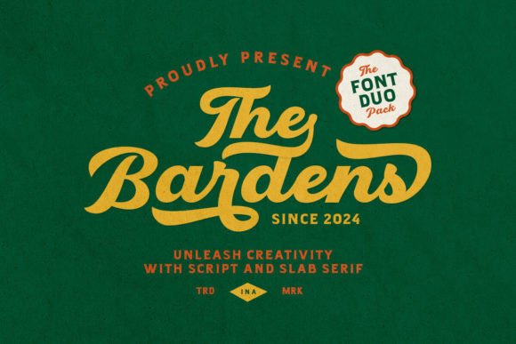 Bardens: A Retro Font Duo for Modern Branding