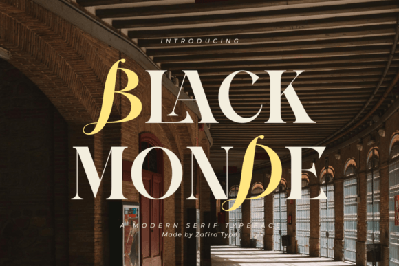 Black Monde: A Serif Font for Modern Luxury