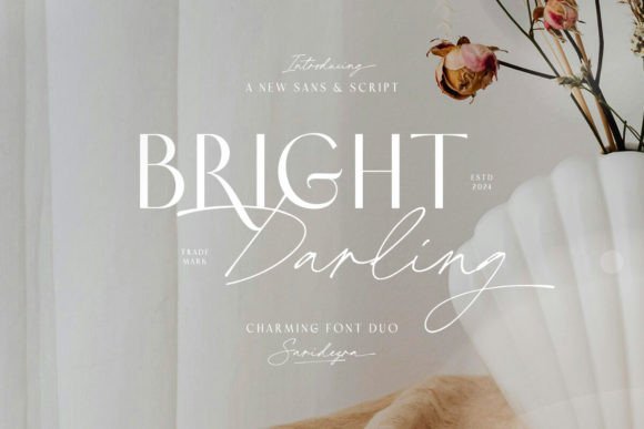 Bright Darling Duo: A Modern Typography Pairing