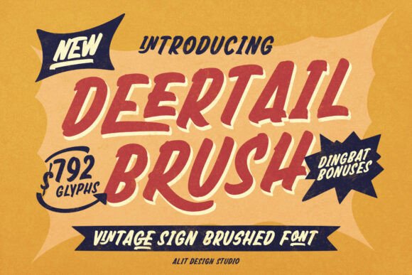 Deertail Brush: A Practical Review of a Dynamic Retro Typeface