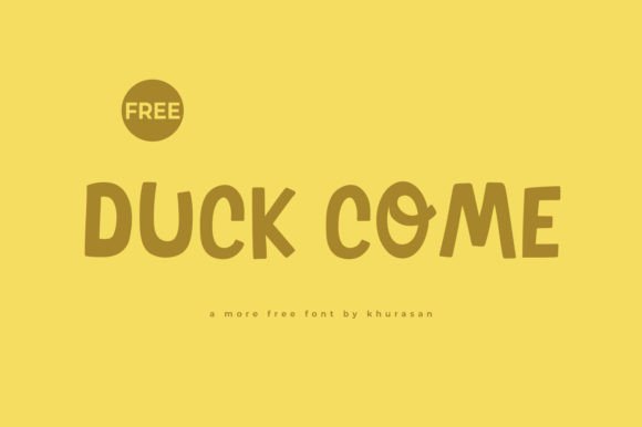 Duck Come: A Modern Script Font for Bold Designs
