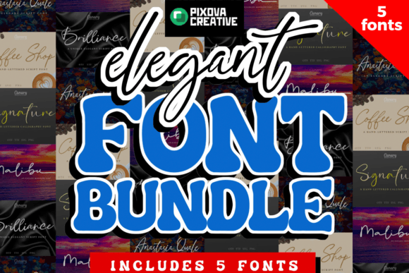 Elegant Bundle: Elevating Your Creative Projects with Hand-Crafted Typography