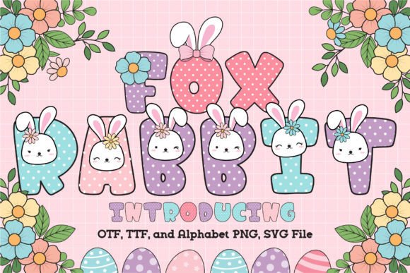 Fox Rabbit: A Vibrant Color Font for Playful Design Projects