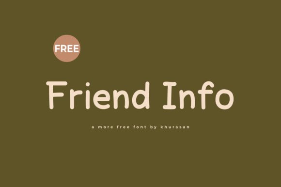 Friend Info: A Modern Handwriting Font for Standout Designs
