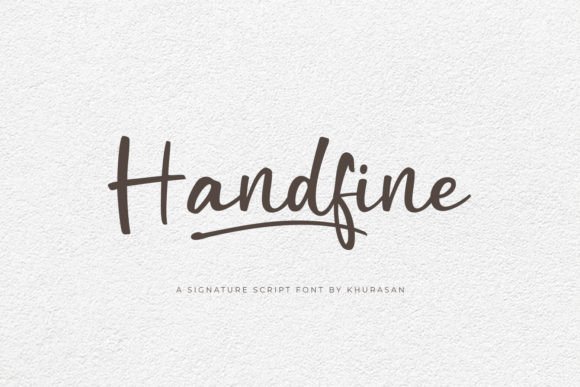 Handfine: Elevating Your Designs with a Modern Script Font