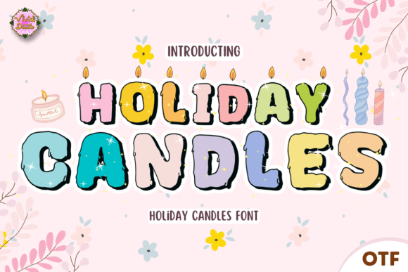 Holiday Candles Font: Illuminating Your Designs with Festive Warmth