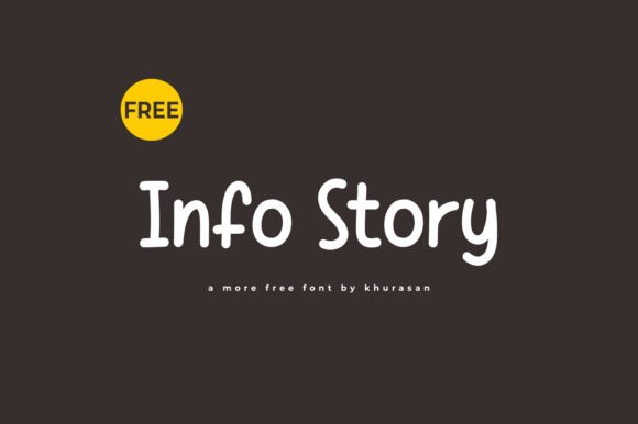 Info Story: A Modern Handwriting Font for Bold Designs