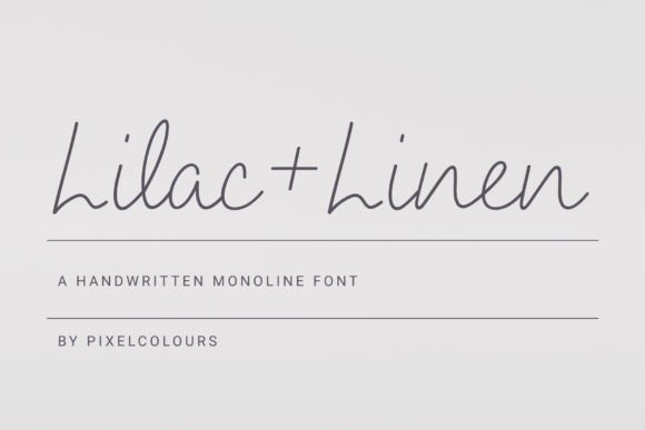 Lilac and Linen: The Handwritten Script That Feels Like Home