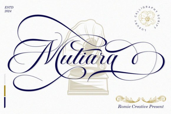 Mutiara: The Luxury Calligraphy Font for Elevated Branding and Design