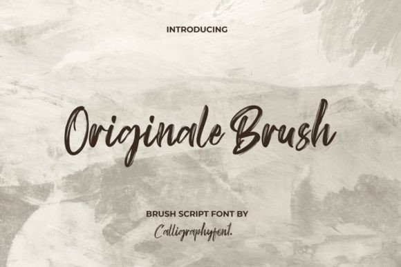 Originale Brush: A Textured Vintage Script for Authentic Branding