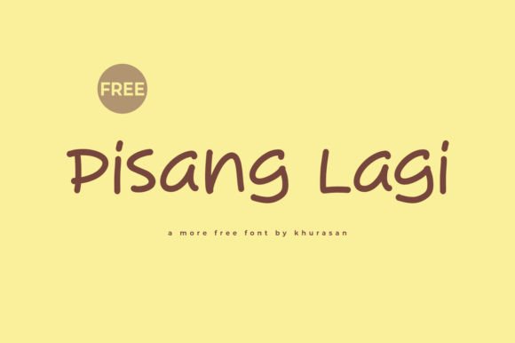 Pisang Lagi: A Modern Handwritten Font for Standout Designs