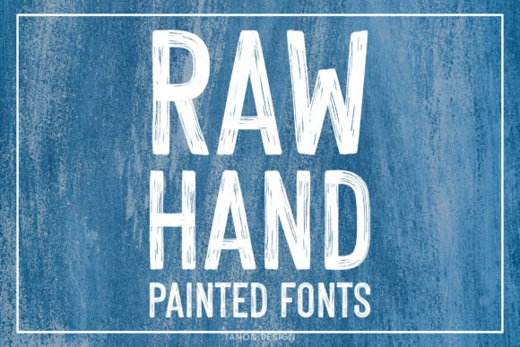 Raw Hand Painted: The Bold Brush Font for Authentic Design