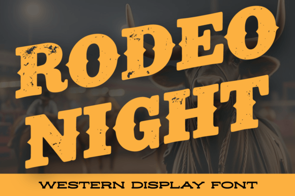 Rodeo Night: A Bold Western Font for Authentic Design