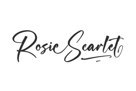 Rosie Scarlet: Elevating Design with Timeless Script Elegance
