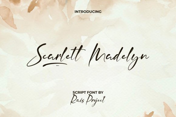 Scarlett Madelyn Font: The Perfect Blend of Elegance and Modern Handwriting