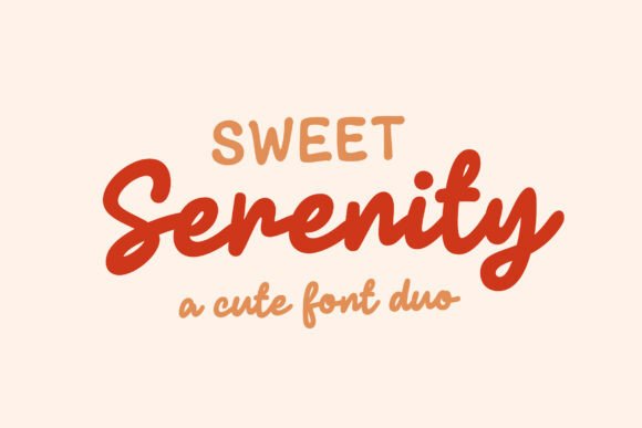 Sweet Serenity: A Playful Font Duo for Creative Projects