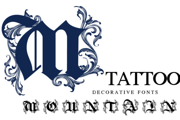 Tattoo Mountain: A Bold Blackletter Font for Impactful Design