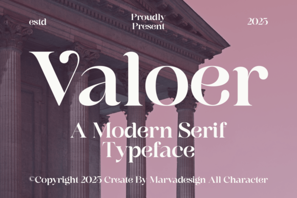 Valoer: A Modern Serif Font for Bold Branding