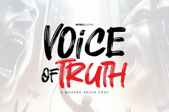 Voice of Truth: A Modern Brush Font for Bold Creative Expression