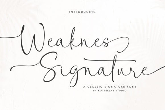 Weaknes Signature: Bringing the Human Touch to Modern Digital Design