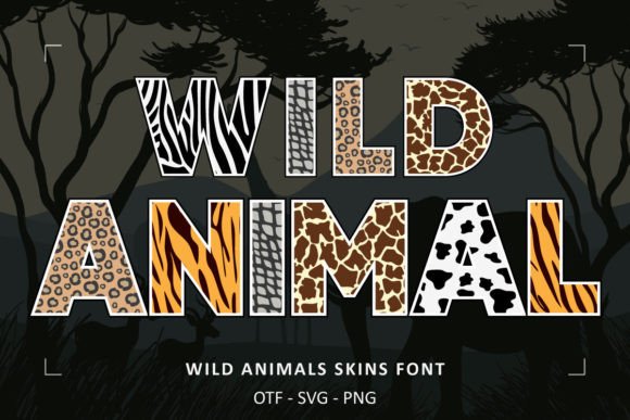 Wild Animals Skins: A Safari-Themed Typeface